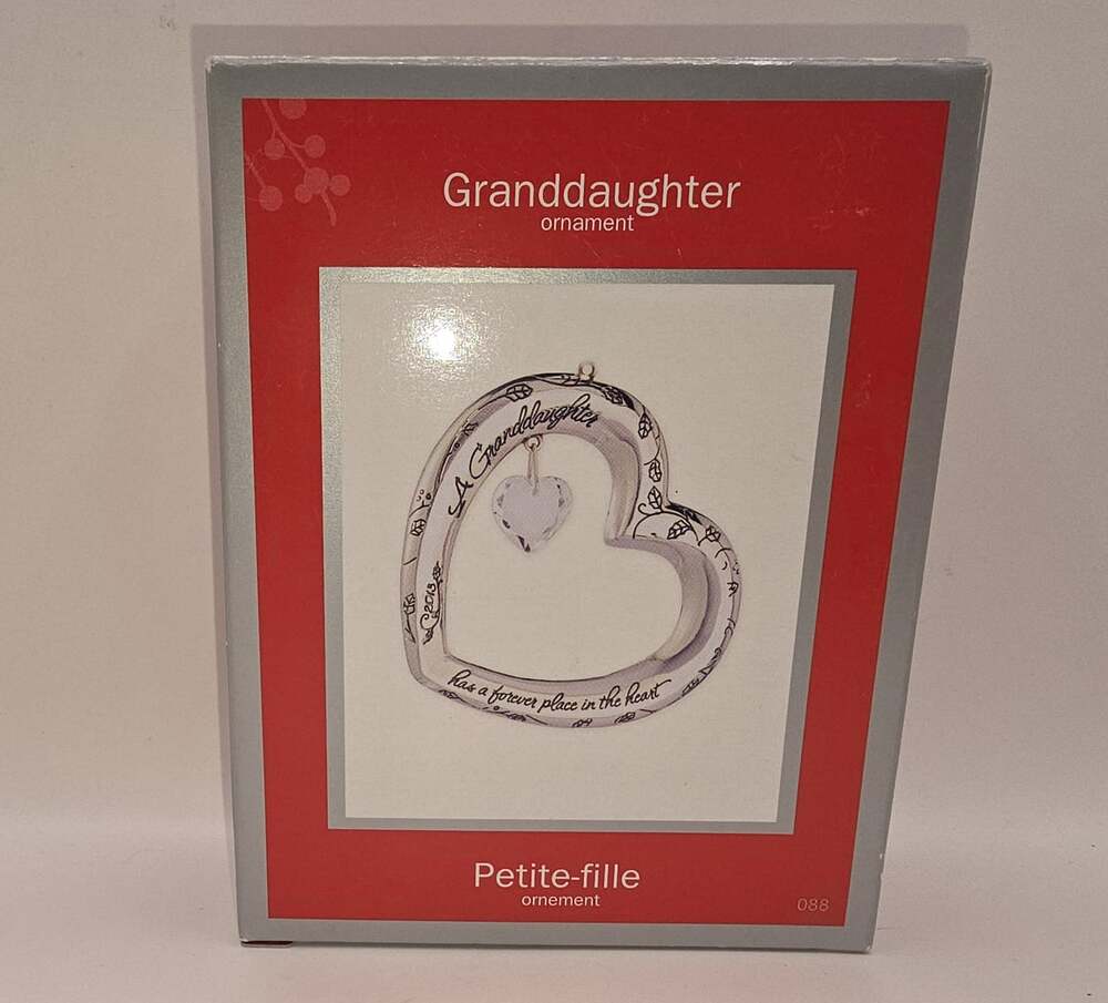 American Greetings Ornament Granddaughter Heart